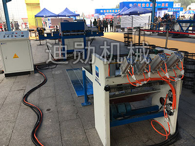 氣動磚帶網機生產線